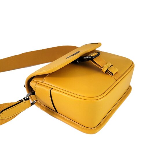 Coach CBH56 Racer Crossbody Calf Leather C Webbing Sport Strap Buttercup - Picture 6 of 9